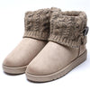 Winterstiefel Nubukleder Beige